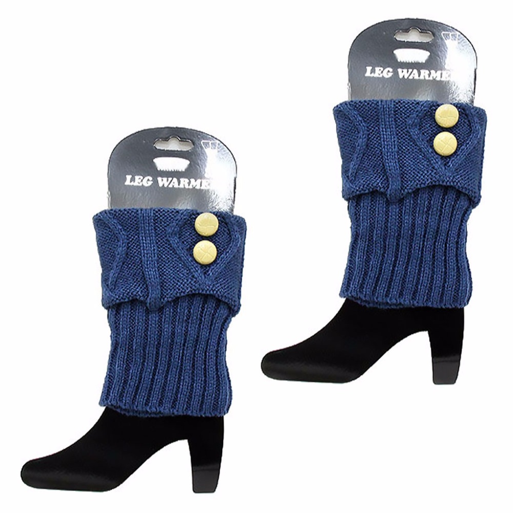 Button Knit Boot Cuffs Boot Toppers Many Colors